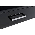 Black High Gloss And Chrome Finish Writing Desk  - image 6
