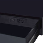 Black High Gloss And Chrome Finish Writing Desk  - image 5