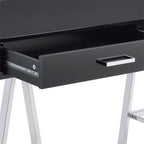 Black High Gloss And Chrome Finish Writing Desk  - image 4