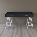 Black High Gloss And Chrome Finish Writing Desk  - image 3