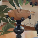 Vintage Wooden Pedestal Tray Home Ornament - image 12