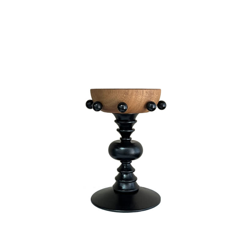 Vintage Wooden Pedestal Tray Home Ornament - image 1