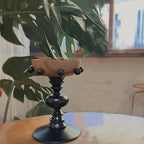 Vintage Wooden Pedestal Tray Home Ornament - image 7