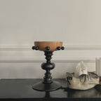 Vintage Wooden Pedestal Tray Home Ornament - image 0