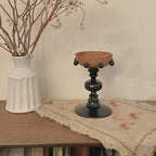 Vintage Wooden Pedestal Tray Home Ornament - image 2