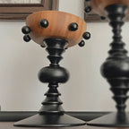 Vintage Wooden Pedestal Tray Home Ornament - image 8