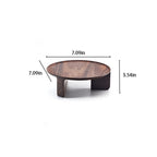 Round Wooden Pedestal Tray - image 2