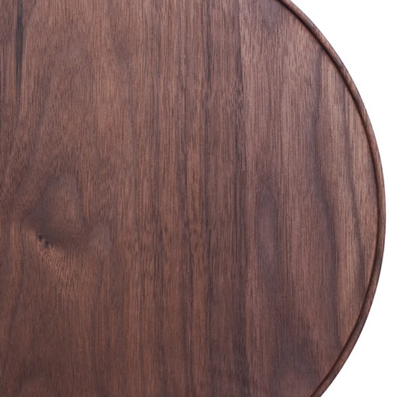 Round Wooden Pedestal Tray