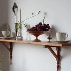 Vintage Handmade Wooden Pedestal Storage Tray - image 5