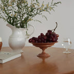 Vintage Handmade Wooden Pedestal Storage Tray - image 0