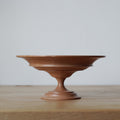 Vintage Handmade Wooden Pedestal Storage Tray - Brown - image 9