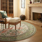 Floral Bird Waterproof Round-shaped Area Rug  - image 4