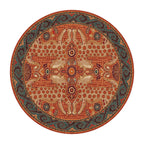 Vintage Exotic Round Leopard Area Rug  - image 6