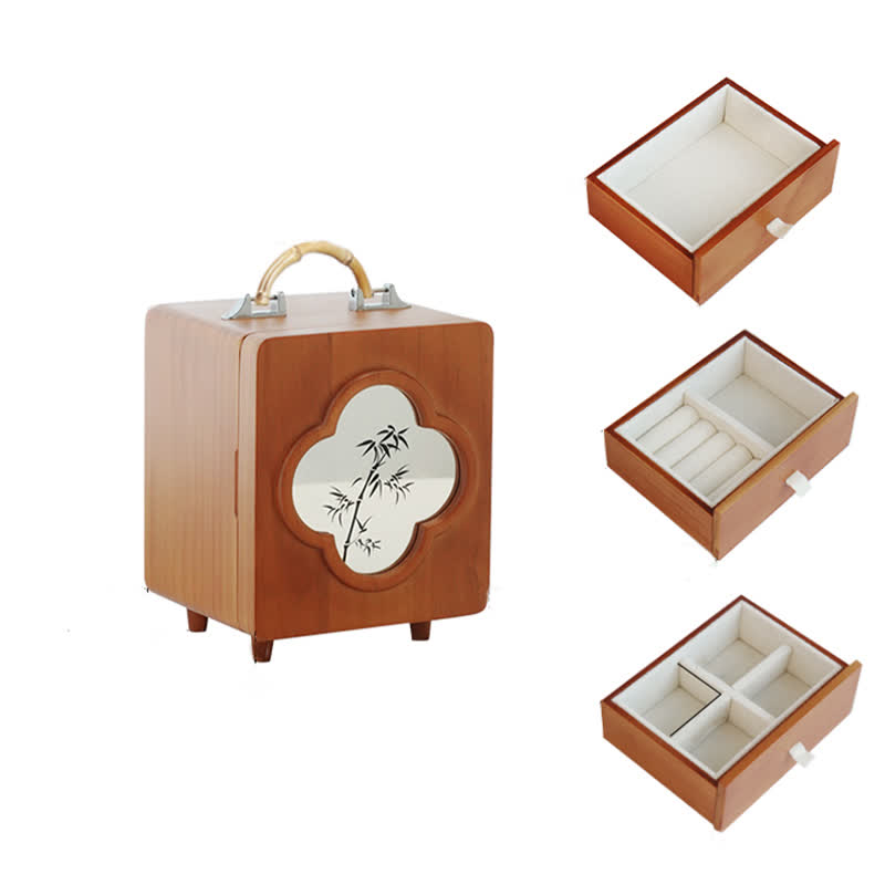 Bamboo Wooden Jewelry Box Ornament