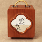 Bamboo Wooden Jewelry Box Ornament - image 4