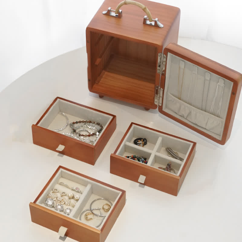 Bamboo Wooden Jewelry Box Ornament