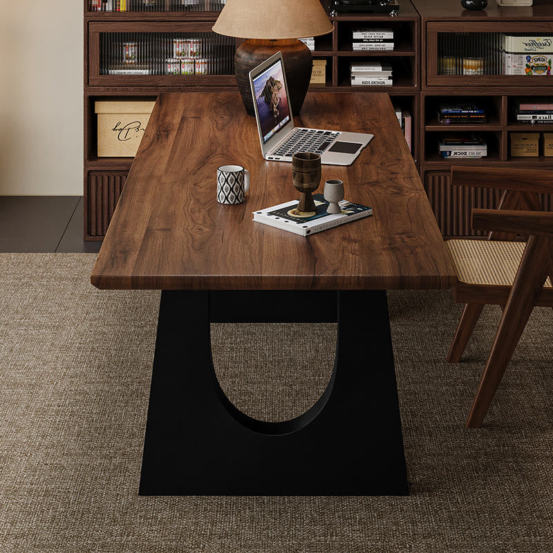 Wooden Office Desk With U-shaped Base - image 7