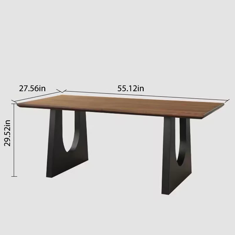 Wooden Office Desk With U-shaped Base - image 9