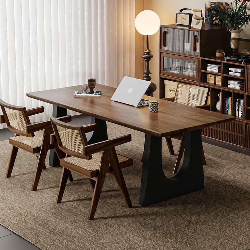 Wooden Office Desk With U-shaped Base - image 3
