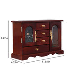 Vintage Wooden Multi-layer Jewelry Box Ornament - image 18