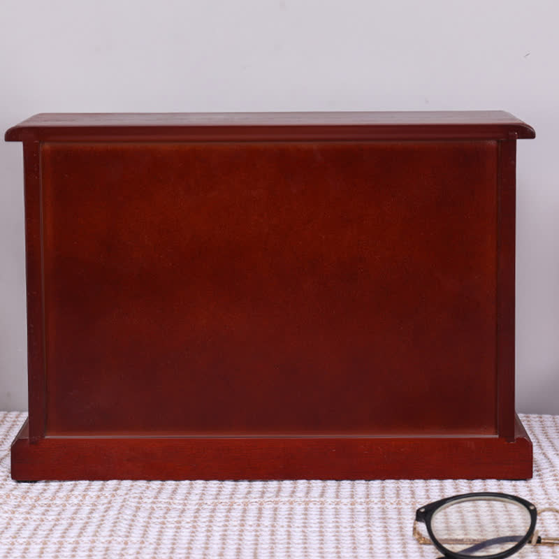 Vintage Wooden Multi-layer Jewelry Box Ornament - image 10