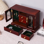 Vintage Wooden Multi-layer Jewelry Box Ornament - image 8