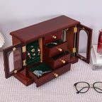 Vintage Wooden Multi-layer Jewelry Box Ornament - image 9