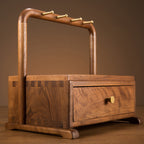 Wooden Drawer Storage Box Ornament - Brown - image 6