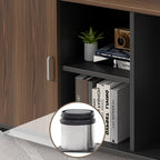 Walnut Modern Desk With Storage Cabinet - image 6