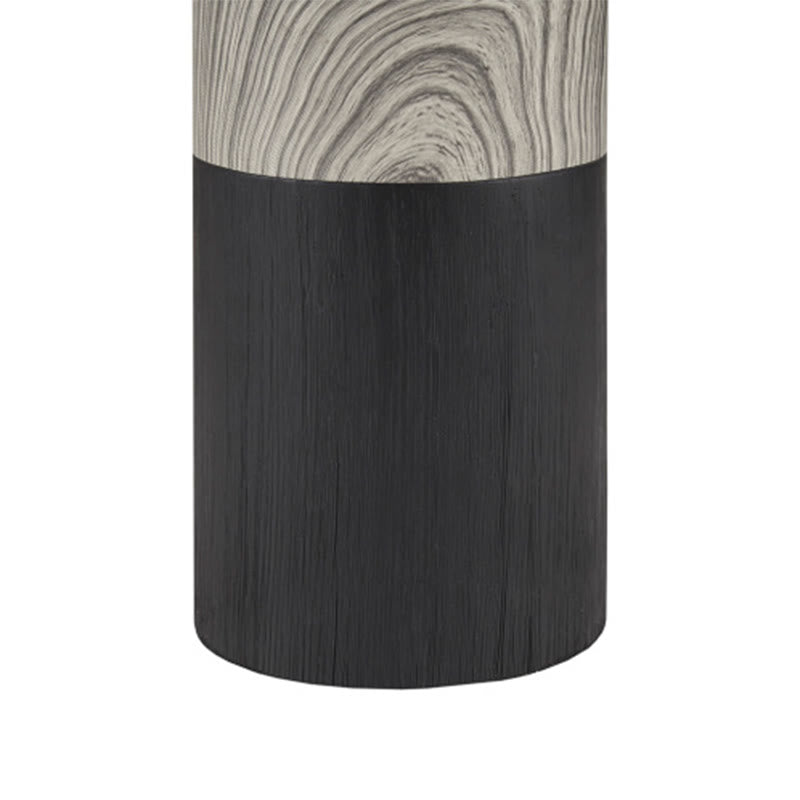 Black Table Lamp With Textured Ceramic Base