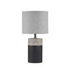 Black Table Lamp With Textured Ceramic Base  - image 1