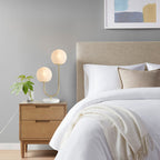 2-light Globe Table Lamp With Metal Base - image 3