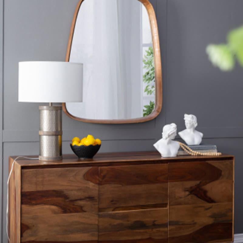 Sliver Hammered Iron Table Lamp