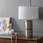 Sliver Hammered Iron Table Lamp - image 6