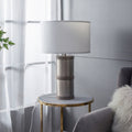 Sliver Hammered Iron Table Lamp