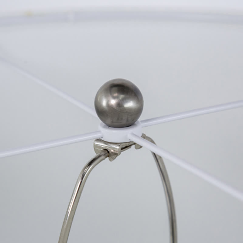 Sliver Hammered Iron Table Lamp