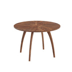 Walnut-grain Inlaid Tabletop Dining Table - image 1