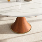 Mid-Century Modern Round Dining Table For 4-8 People - image 4