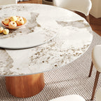 Soluna Round Kitchen Table Mid-Century Style For 4-8 People - image 8