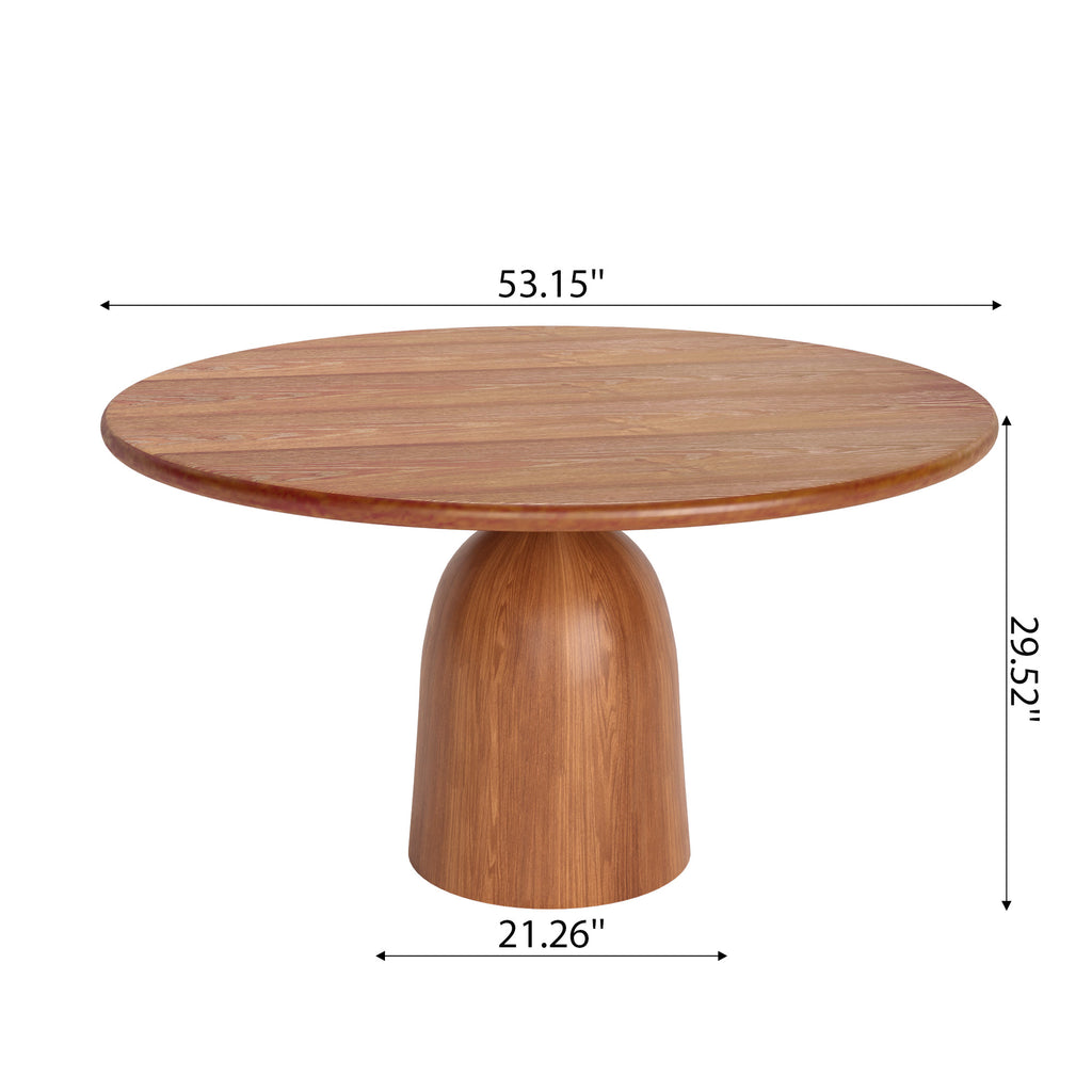 Round Kitchen Table Mid-Century Style For 4-8 People - image 23