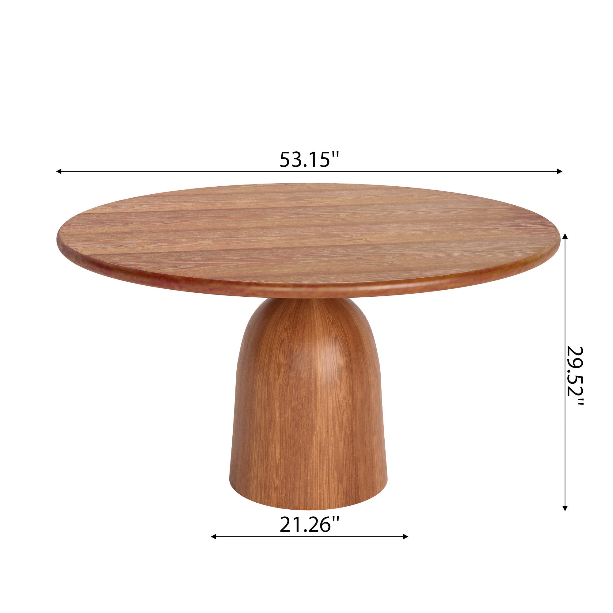 Round Kitchen Table Mid-Century Style For 4-8 People - image 23