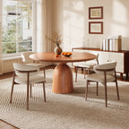 Round Kitchen Table Mid-Century Style For 4-8 People - image 10