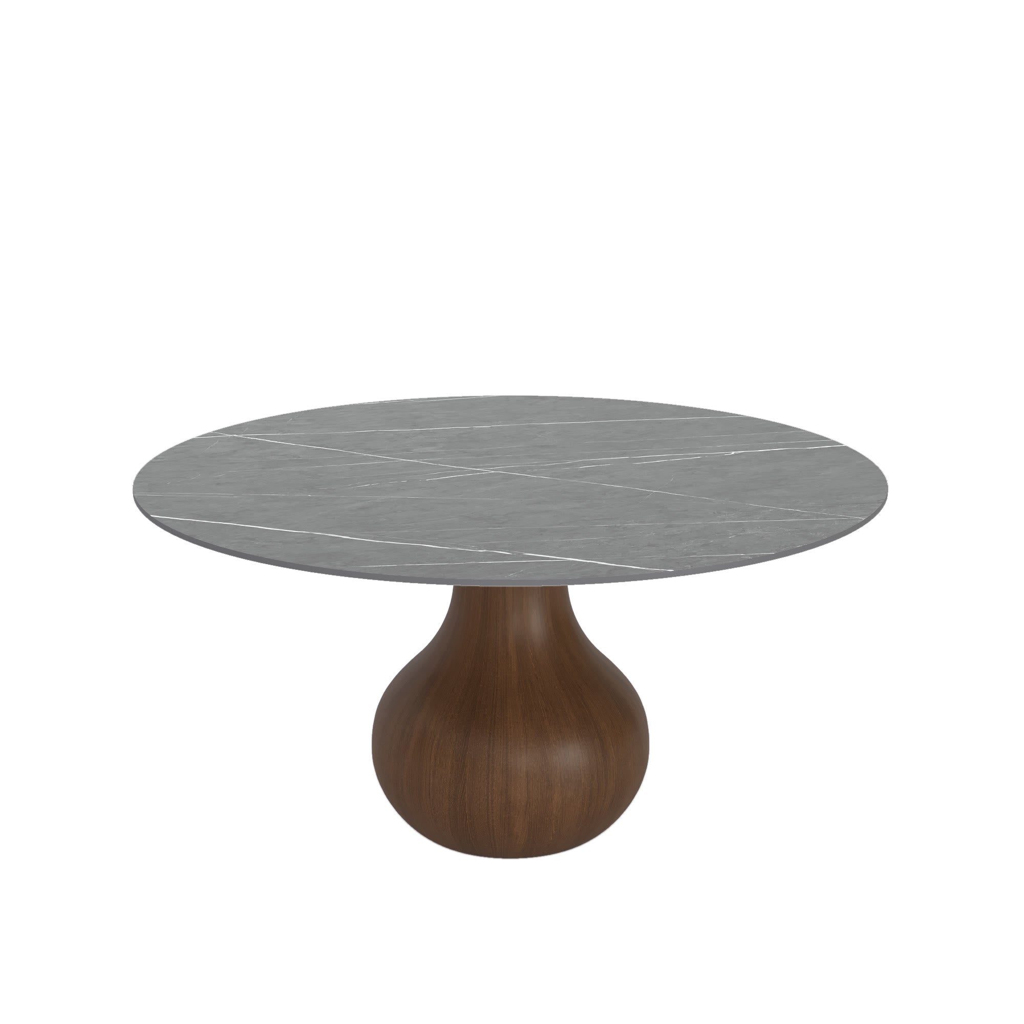 Luxury Gray Mid-Century Space-Saving Round Kitchen Table For 4/6/8 - image 9