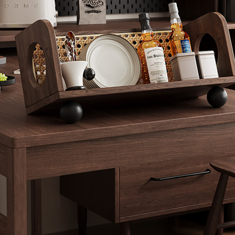 Retro Style Solid Wood Desktop Storage Rack - image 3