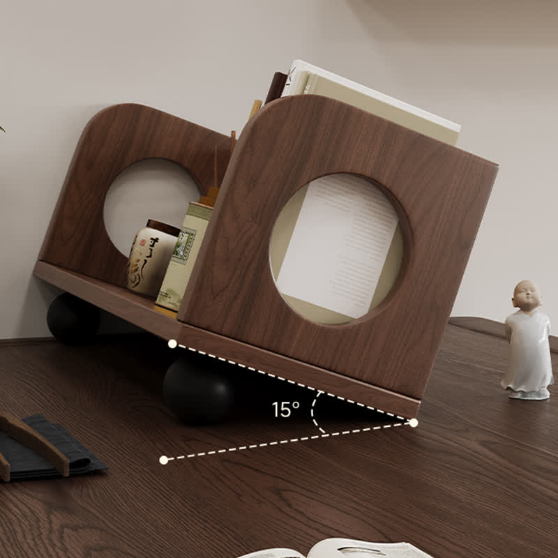 Retro Style Solid Wood Desktop Storage Rack - image 14