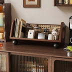 Retro Style Solid Wood Desktop Storage Rack - image 0