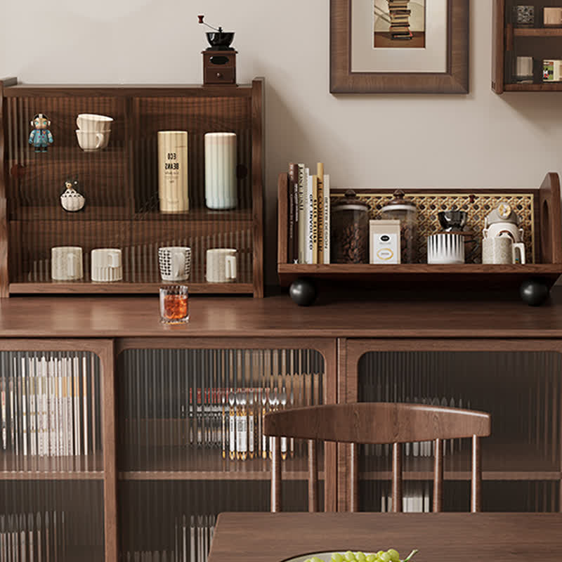 Retro Style Solid Wood Desktop Storage Rack - image 4