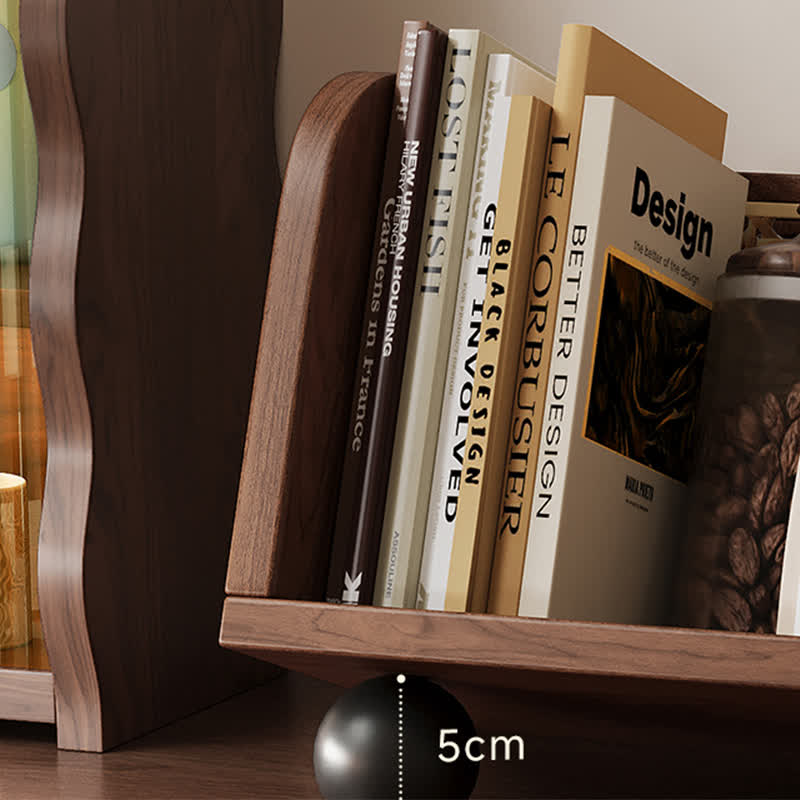 Retro Style Solid Wood Desktop Storage Rack - image 13