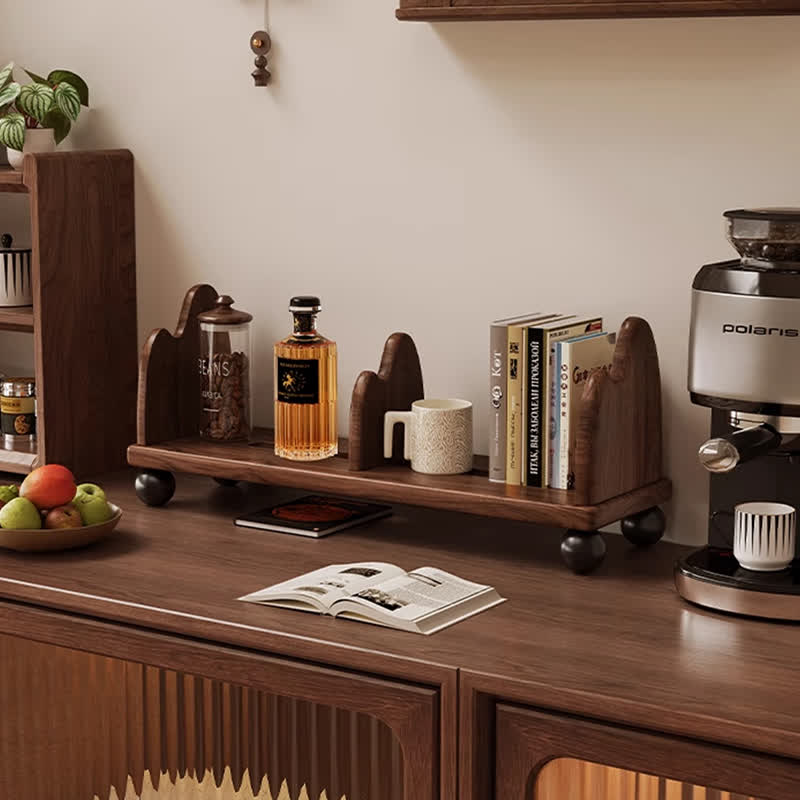 Black Walnut Tabletop Storage Rack - Brown - image 0