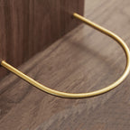 Minimalist Wood Brass Expandable Desktop Bookshelf - image 6